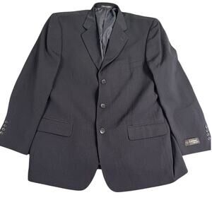 men's navy blue loriano blazer jacket 46R NWOT